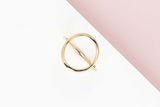 Yellow Gold Ring - Size 55