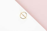 Yellow Gold Ring - Size 55