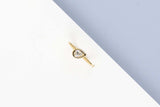 Yellow Gold Ring - Diamond - Size 53