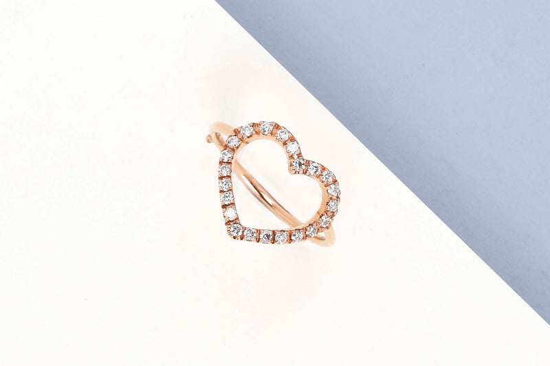 Rose Gold Ring - Diamonds