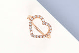 Rose Gold Ring - Diamonds - Size 54