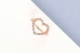 Rose Gold Ring - Diamonds - Size 54