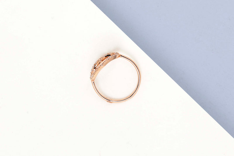 Rose Gold Ring - Diamonds