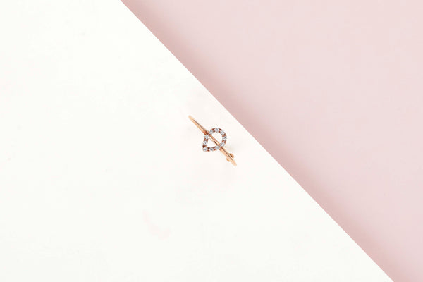 Rose Gold Ring - Diamonds