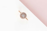 Rose Gold Ring - Diamonds - Size 53