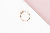 Rose Gold Ring - Diamonds - Size 53