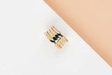 B.ZERO 1 FOUR BAND RING - SIZE 51 - YELLOW GOLD - B