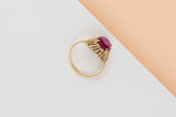 18 CT. Yellow Gold Ring - Ruby - Size 50