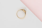 18 CT. Yellow Gold Ring - Pearl - Size 60