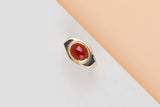 18 CT. Yellow Gold Ring - Carnelian - Size 52