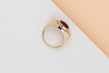 18 CT. Yellow Gold Ring - Carnelian - Size 52