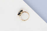 9 ct. Yellow Gold Ring - Diamond - Size 53