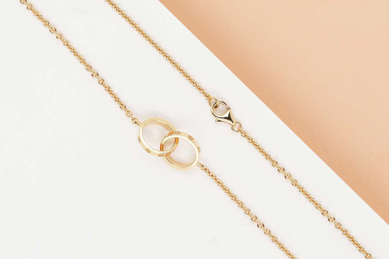 Love Necklace - Yellow Gold - 42CM - B&P