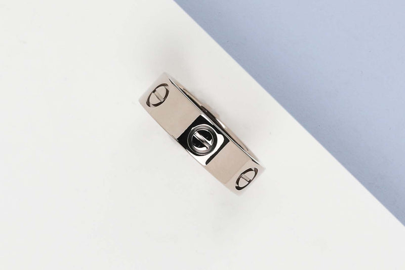 Love Ring - White Gold - Size 52 - B