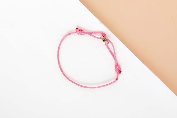 Love Cord Bracelet - Rose Gold With Diamond