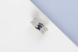 B.Zero 1 Three-Band Ring - White Gold - Size 57 - B