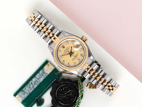 Datejust 26 'Champagne Lemon Diamond Dial - Jubilee'