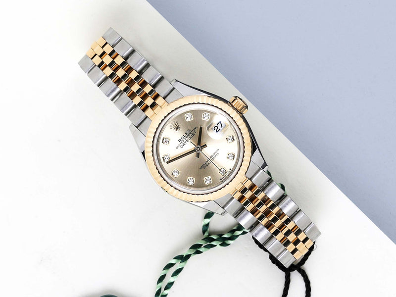 Datejust 28 'Champagne Diamond Dial - Jubilee'