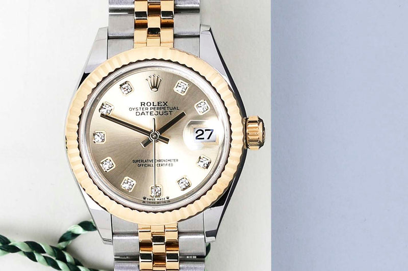 Datejust 28 'Champagne Diamond Dial - Jubilee'