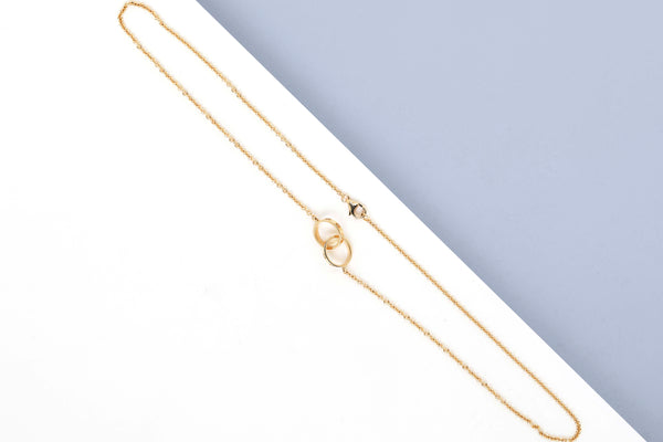 Love Necklace Yellow Gold - 44 CM - B&P - NEW