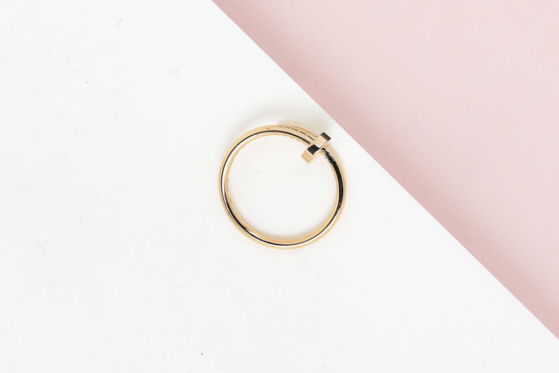 Juste Un Clou - Ring - Yellow Gold - Size 52 - B