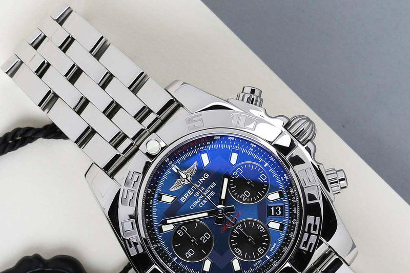 Chronomat 41 B01 'Black Eye - Blue Dial'