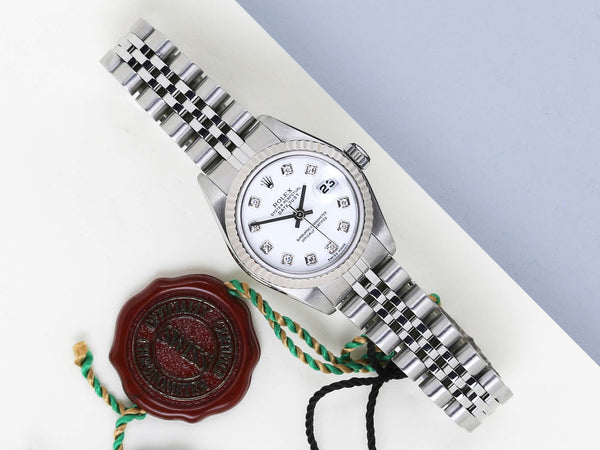 Datejust 26 'White Diamond Dial - Jubilee'