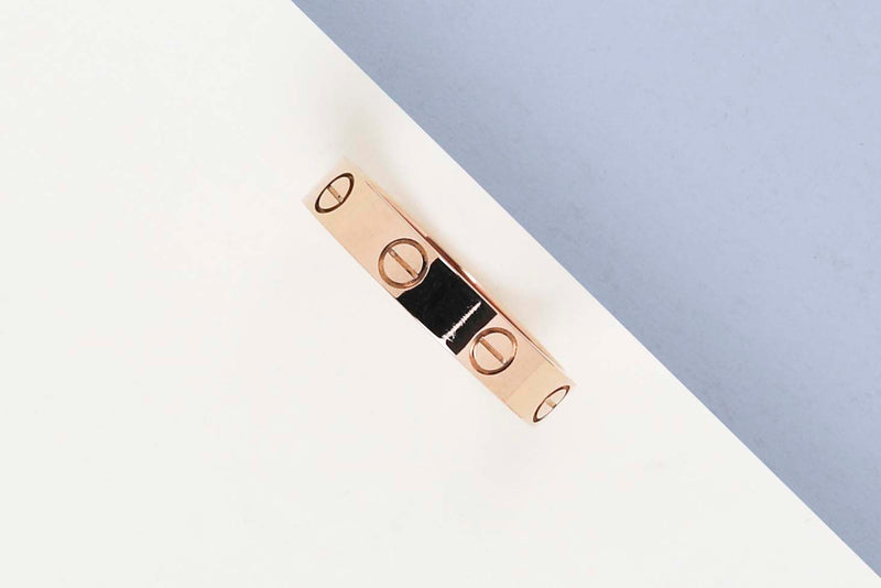 Love ring Small - Rose Gold - Size 52 - B