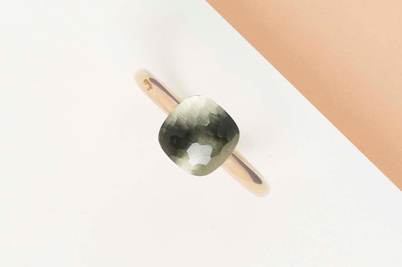 Nudo Petit - Rose & White Gold - Prasiolite - Size 53 - B&P