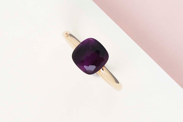 Nudo Petit - Rose & White Gold - Amethyst - Size 54 - B&P