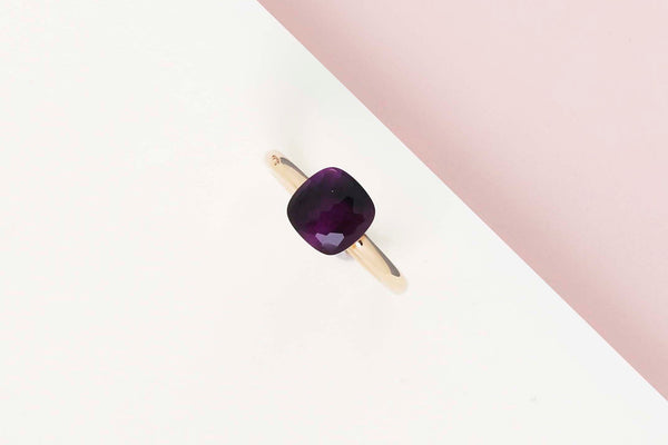 Nudo Petit - Rose & White Gold - Amethyst - Size 54 - B&P