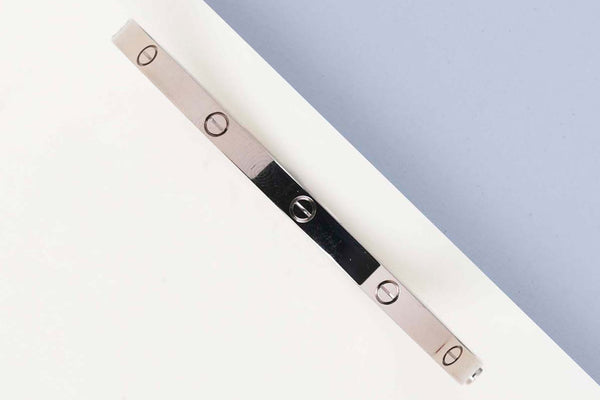 Love Bracelet Small - White Gold - Size 16 - B&P