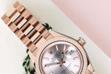 Datejust 28 'Rose Gold - President'