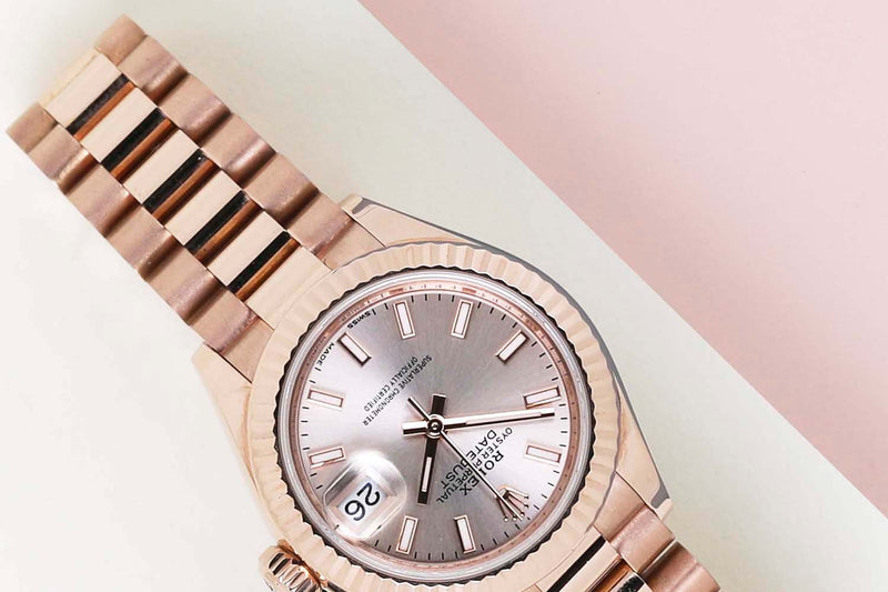 Datejust 28 'Rose Gold - President'