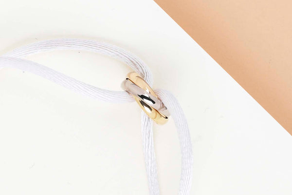 Trinity Cord Bracelet - Yellow/White/Rose Gold - B&P