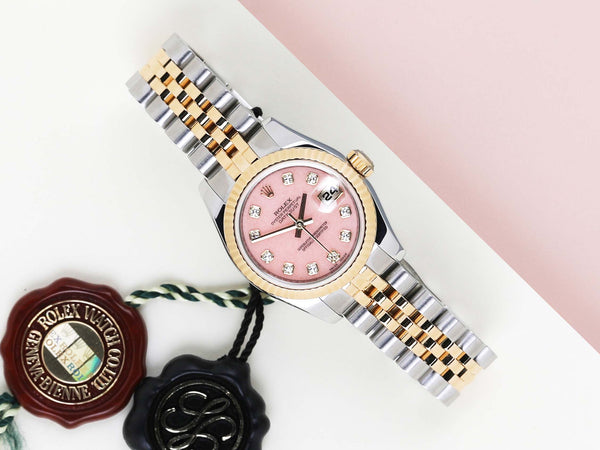 Datejust 26 'Pink Coral Diamond Dial - Jubilee'