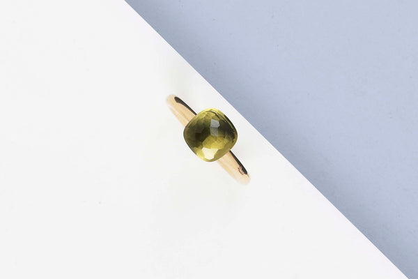 Nudo Petit - Rose & White Gold - Lemon Quartz - Size 53 - B