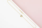 Elsa Peretti Open Heart Necklace - Yellow Gold - 42CM