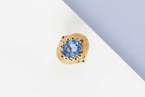 18 ct. Yellow Gold Ring - Topaz - Size 55