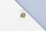 18 ct. Yellow Gold Ring - Topaz - Size 55