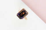 18 ct. Rose Gold Ring - Ametrine - Size 59