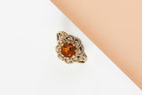 18 ct. Yellow Gold Ring - Citrine - Size 59