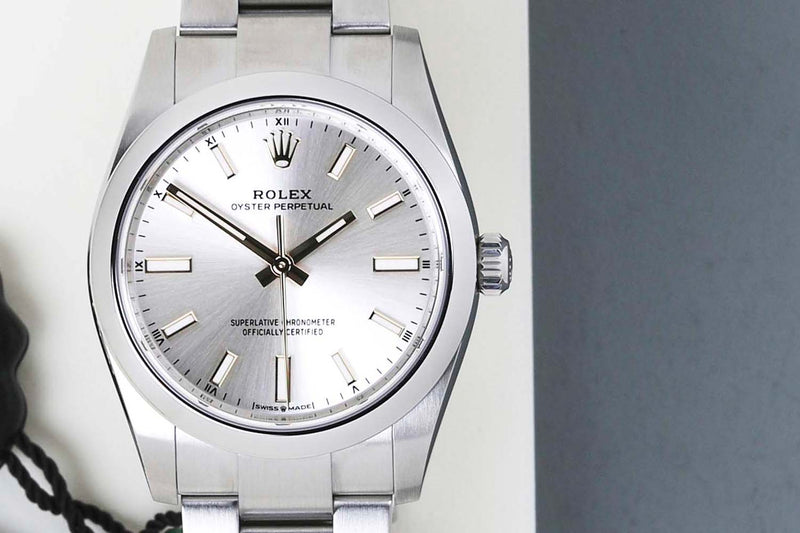 Oyster Perpetual 34 'Silver Dial'