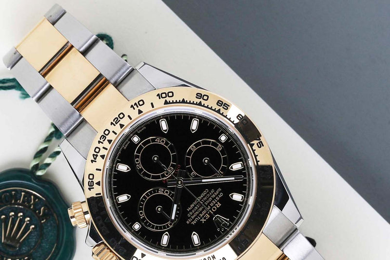 Daytona 'Black Dial - Steel/Yellow Gold'