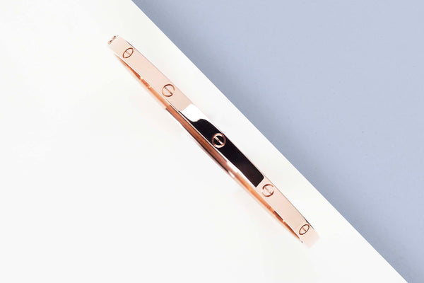 Love Bracelet Small - Rose Gold - Size 18 - B&P