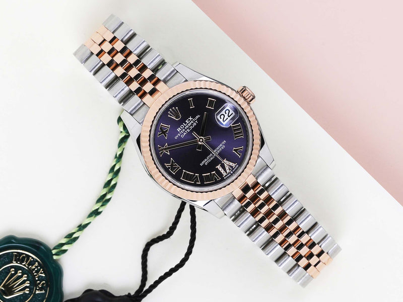 Datejust 31 'Aubergine Roman Diamond Dial - Jubilee'