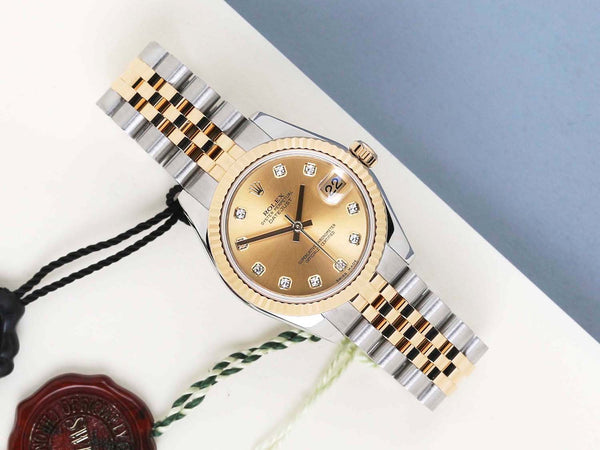 Datejust 31 'Champagne Diamond Dial - Jubilee'