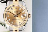 Datejust 31 'Champagne Diamond Dial - Jubilee'