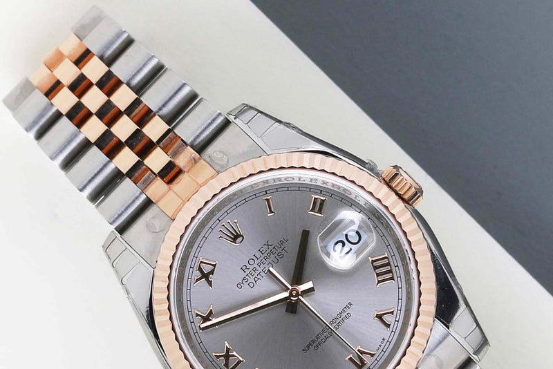 Datejust 36 'Grey Roman Dial - Jubilee - NOS'