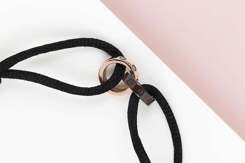 Double Love Cord - Rose Gold & Brown Ceramic - Diamond - B&P